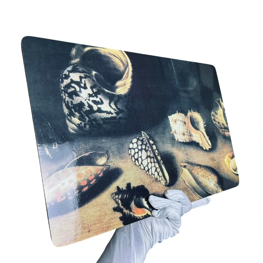 Jacques Linard Sea Shell Placemats Cork Backed Art Reproduction Set